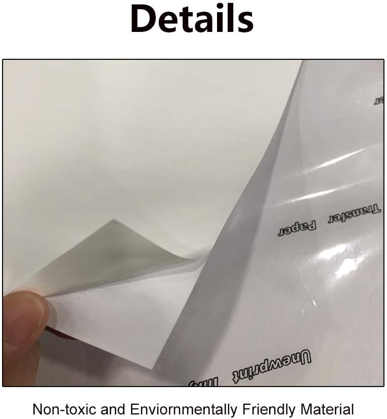 Printable Heat Transfer Vinyl Paper Inkjet Printer Iron on HTV for Dark Fabrics or T-shirts, A4 Size Pack of 10 - Image 4