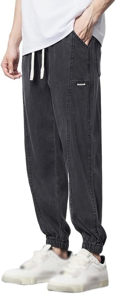 SIDUFHAOPKLL Jeans Elastic Waist Thin Pants - Image 2