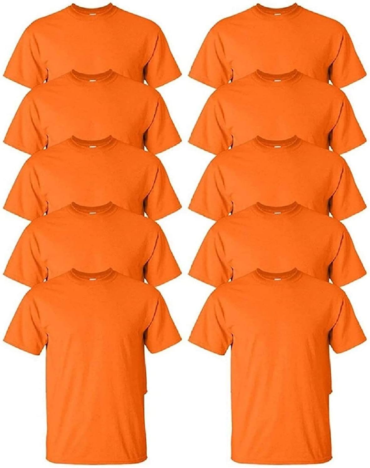 SOCKS'NBULK Men's Cotton Crew Neck Regular T-Shirts Bulk Short Sleeve Lightweight Tees Mix Colors - Image 8