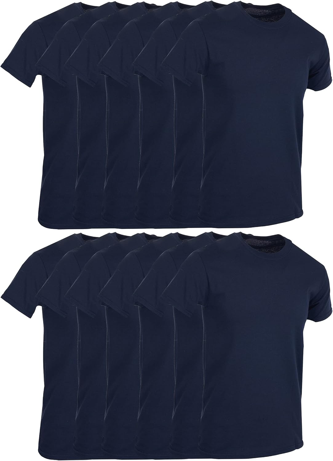 SOCKS'NBULK Men's Cotton Crew Neck Regular T-Shirts Bulk Short Sleeve Lightweight Tees Mix Colors - Image 27