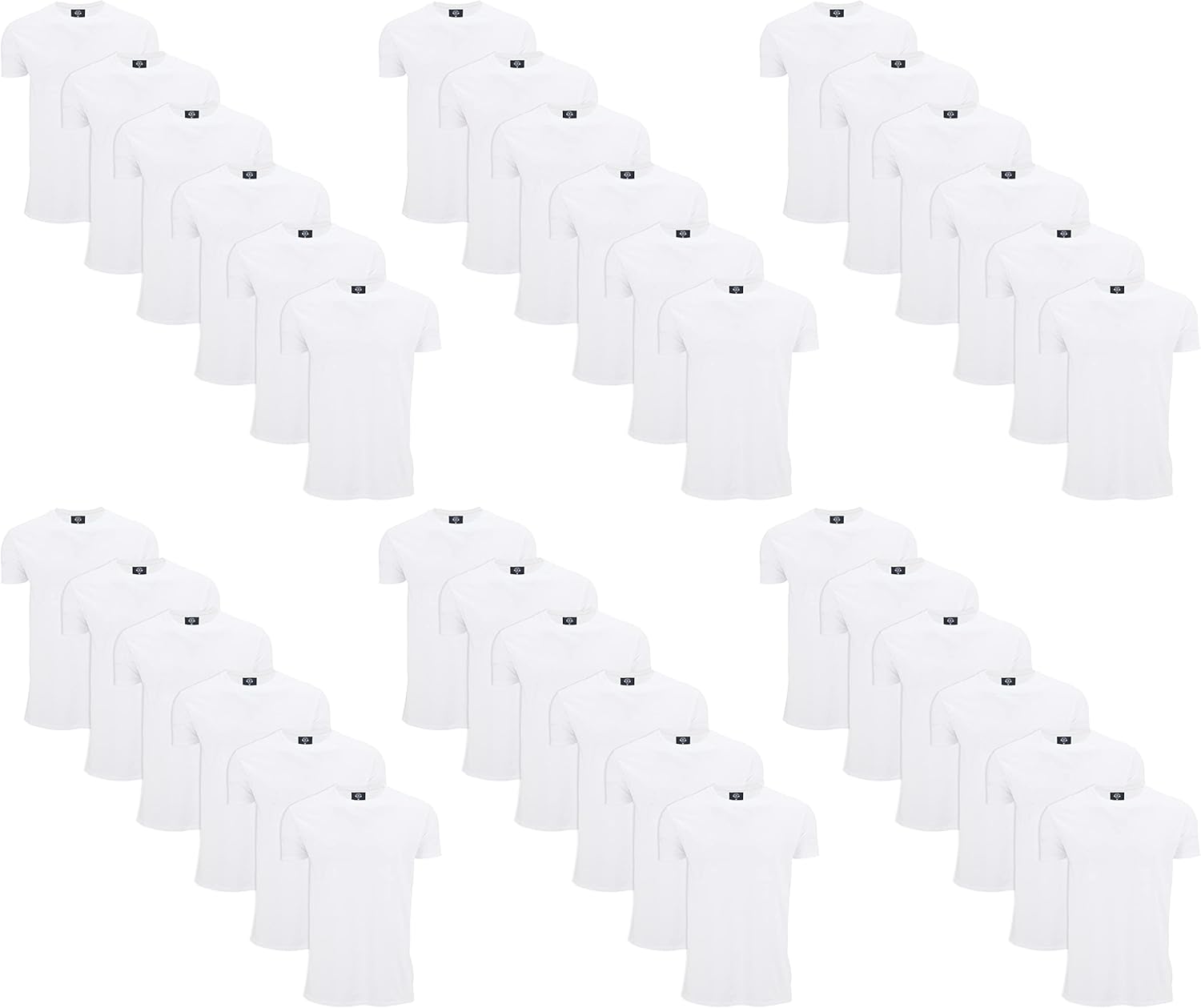 SOCKS'NBULK Men's Cotton Crew Neck Regular T-Shirts Bulk Short Sleeve Lightweight Tees Mix Colors - Image 14