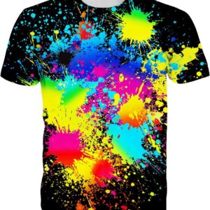 SYAIMN Unisex 3D Pattern Printed Short Sleeve T-Shirts Casual Graphics Tees