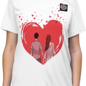 Unisex Valentine T-Shirt, Valentine Boy and Girl T-Shirt, Casual Valentine T-Shirt, Heart Graphic T-Shirt, Love Heart Shirt