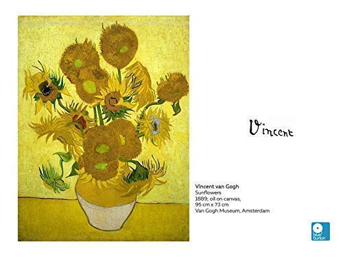 VanGogh Sunflowers, VanGogh Printing T Shirts Casual Round Neck, Oil Painting Print Tshirt Tee Tops - Image 5