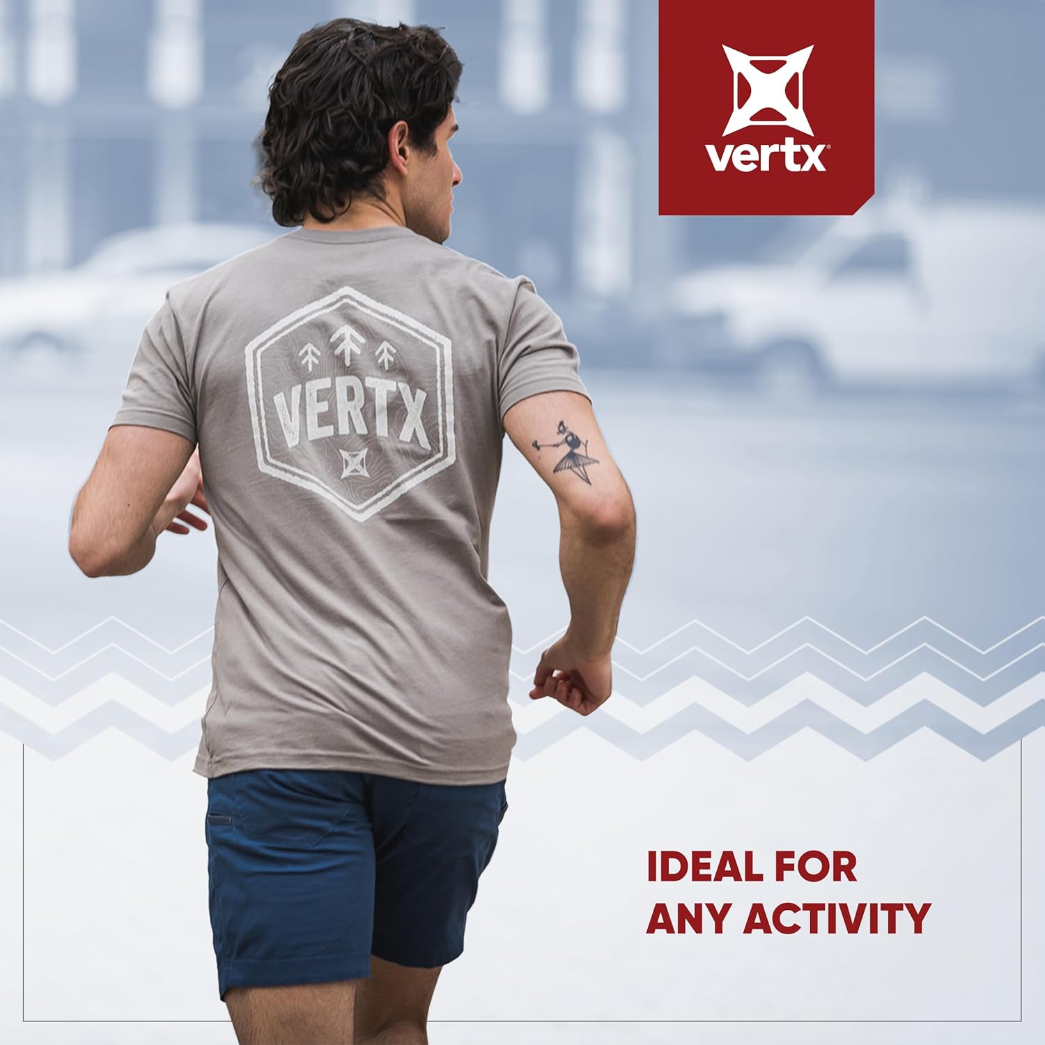 Vertx Hexagon Arrow Graphic Tee for Men, Tactical T-Shirts, Short Sleeve, Premium Cotton Blend Clothing - Image 6