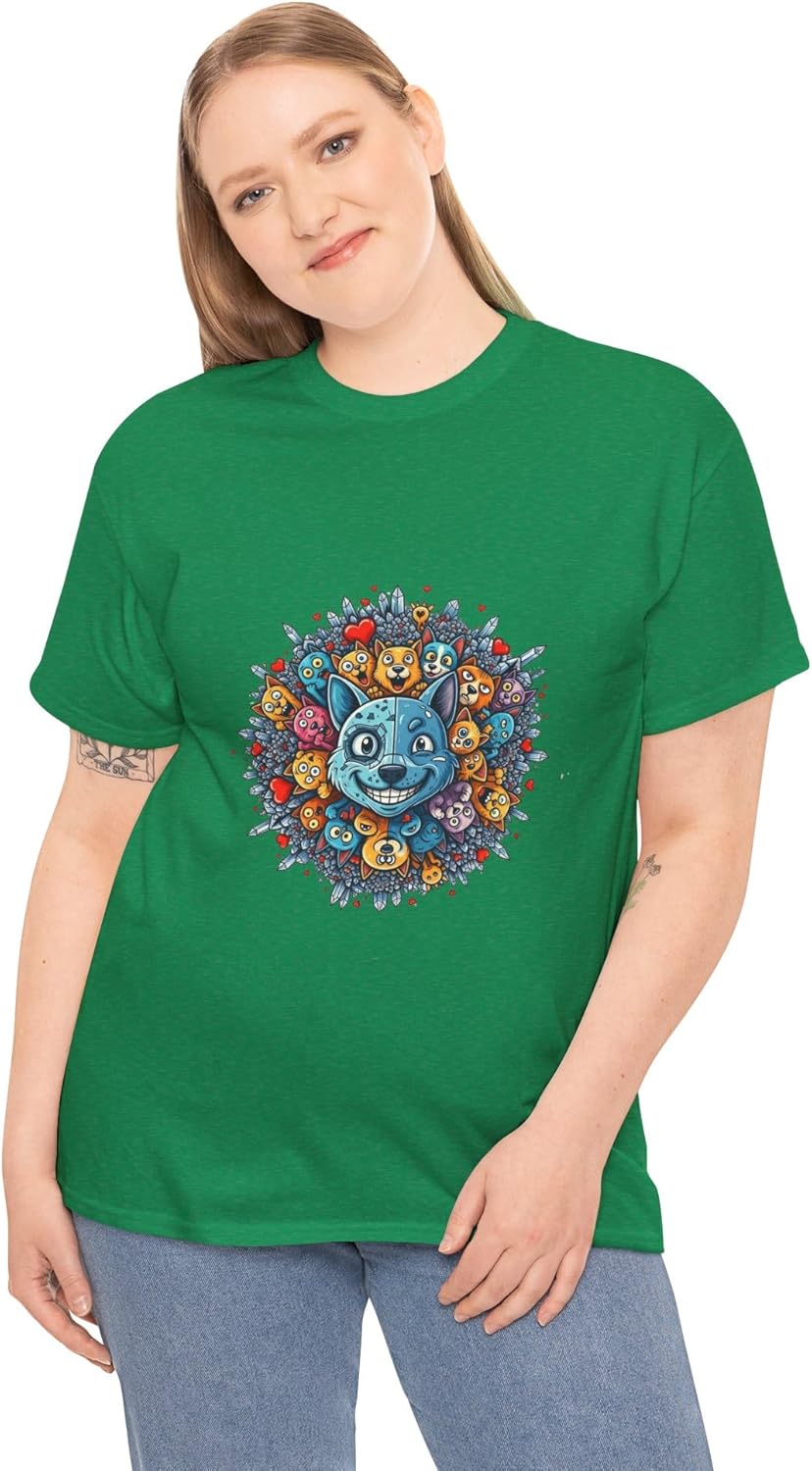 Women's Graphic Tees Printed Cotton T Shirts Casual Short Sleeve Vintage Style Crew Neck Tee Shirt for Women Crew Neck - Image 18