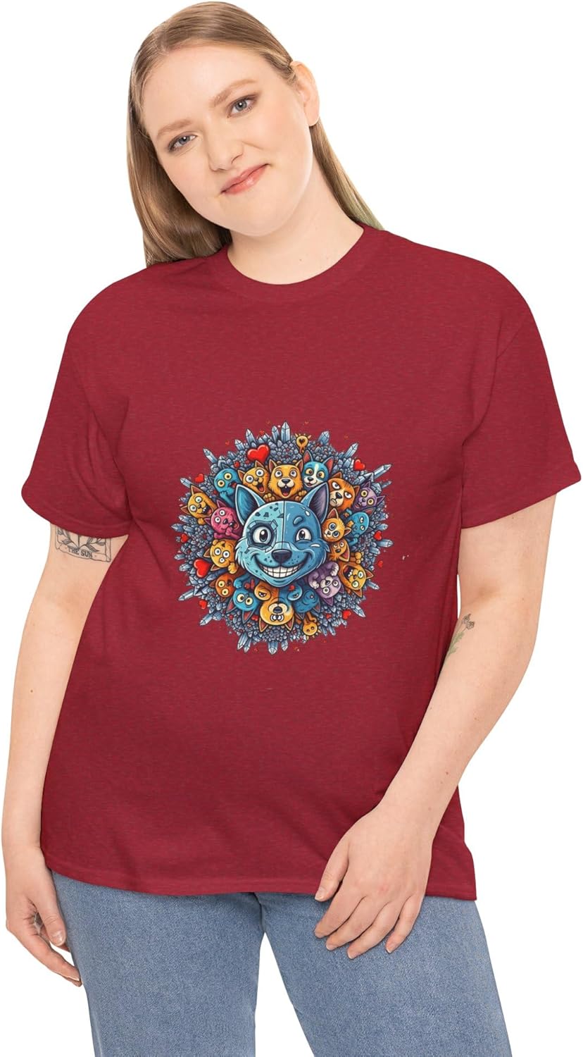 Women's Graphic Tees Printed Cotton T Shirts Casual Short Sleeve Vintage Style Crew Neck Tee Shirt for Women Crew Neck