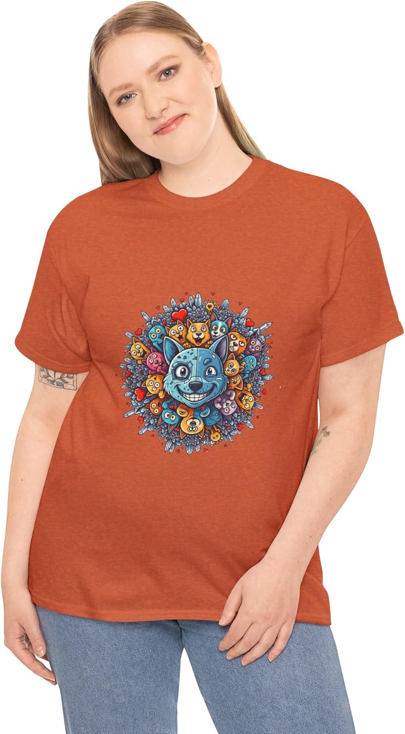 Women's Graphic Tees Printed Cotton T Shirts Casual Short Sleeve Vintage Style Crew Neck Tee Shirt for Women Crew Neck - Image 10