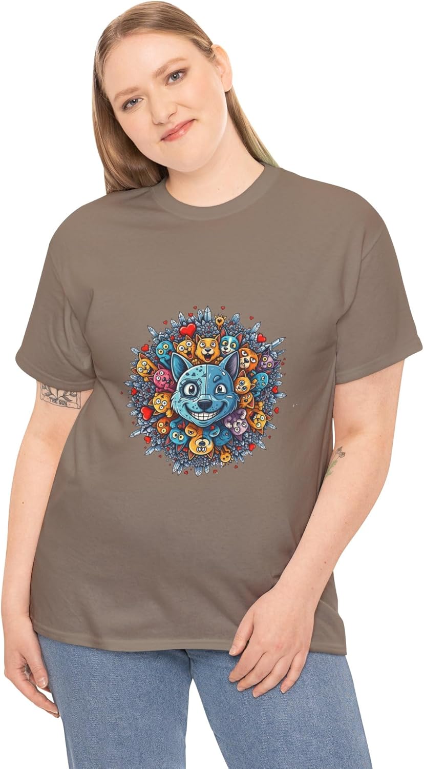 Women's Graphic Tees Printed Cotton T Shirts Casual Short Sleeve Vintage Style Crew Neck Tee Shirt for Women Crew Neck - Image 12