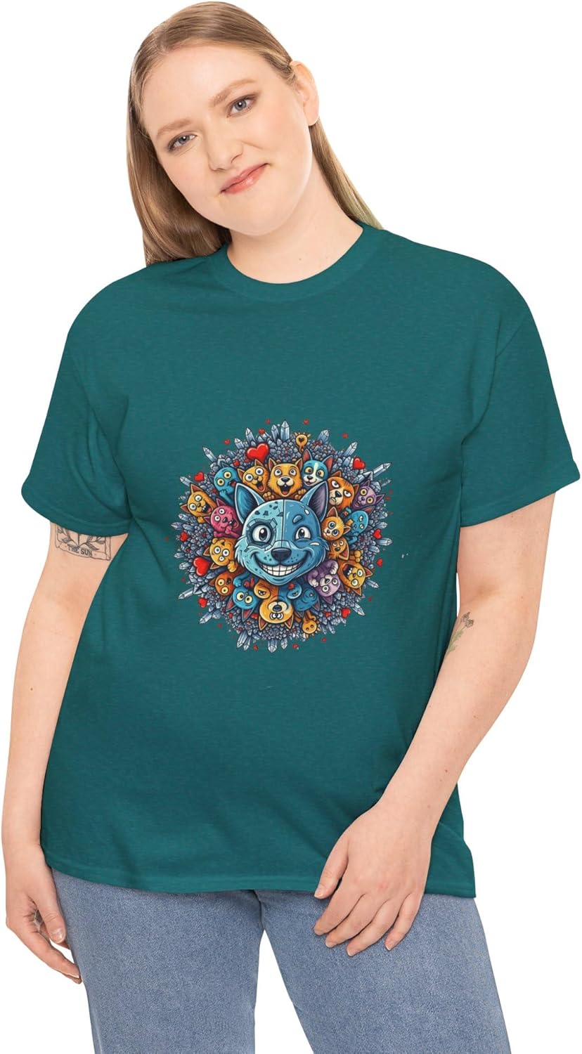 Women's Graphic Tees Printed Cotton T Shirts Casual Short Sleeve Vintage Style Crew Neck Tee Shirt for Women Crew Neck - Image 15