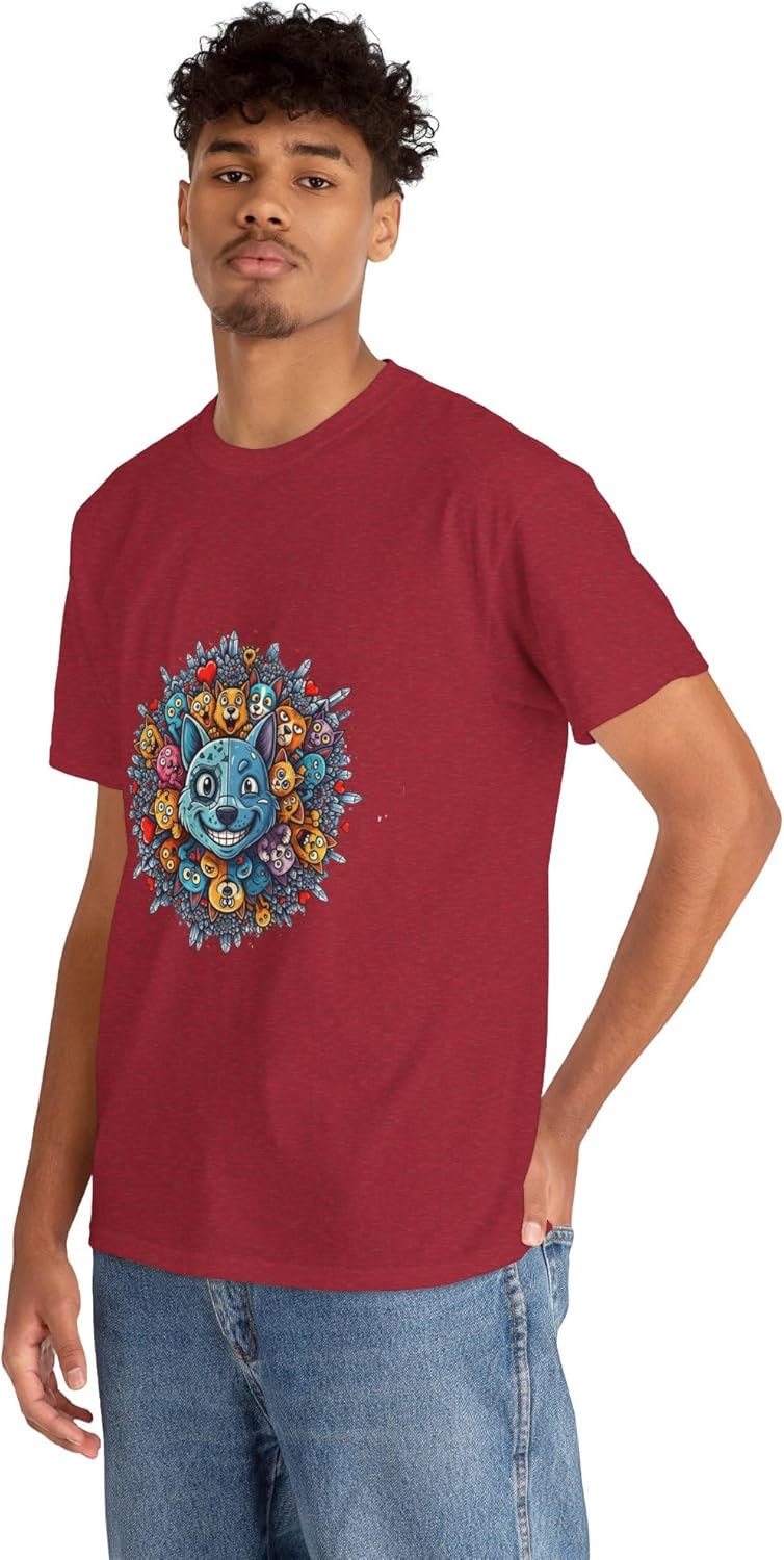 Women's Graphic Tees Printed Cotton T Shirts Casual Short Sleeve Vintage Style Crew Neck Tee Shirt for Women Crew Neck - Image 3