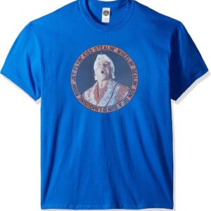 WWE Men's RIC Flair Jet Flyin' T-Shirt, Royal, 3XL