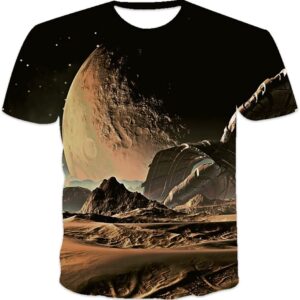 ZUIAI 3D Printed T-Shirt Sports Casual Men's Shirt Natural Landscape Short Sleeve Vacation Leisure Top